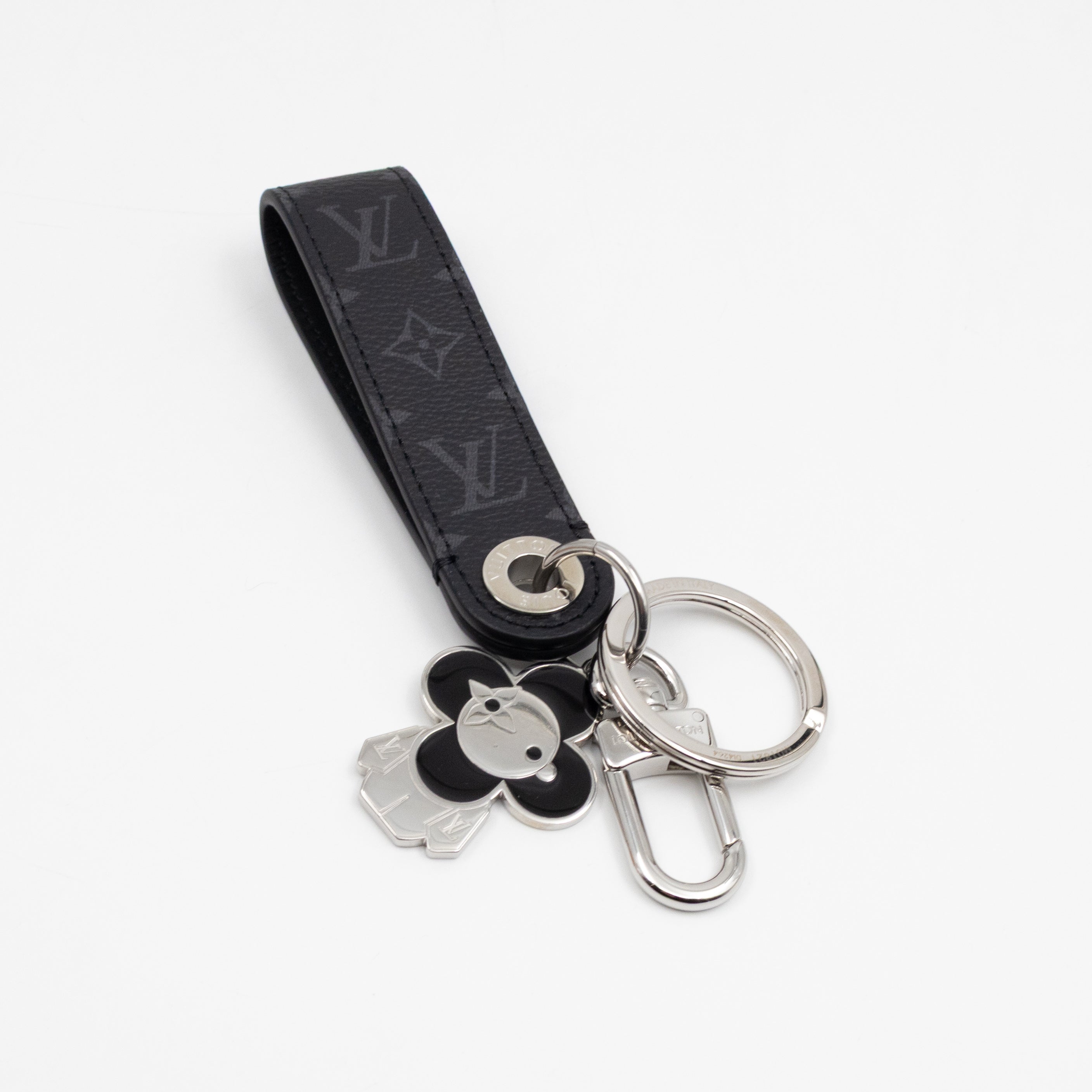 Vivienne Dragonne Key Holder & Bag Charm Monogram Eclipse