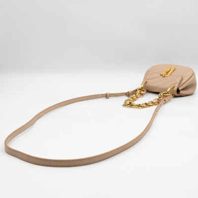 Nano Drew Rose Beige Leather