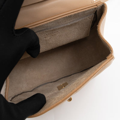 Nano Drew Rose Beige Leather