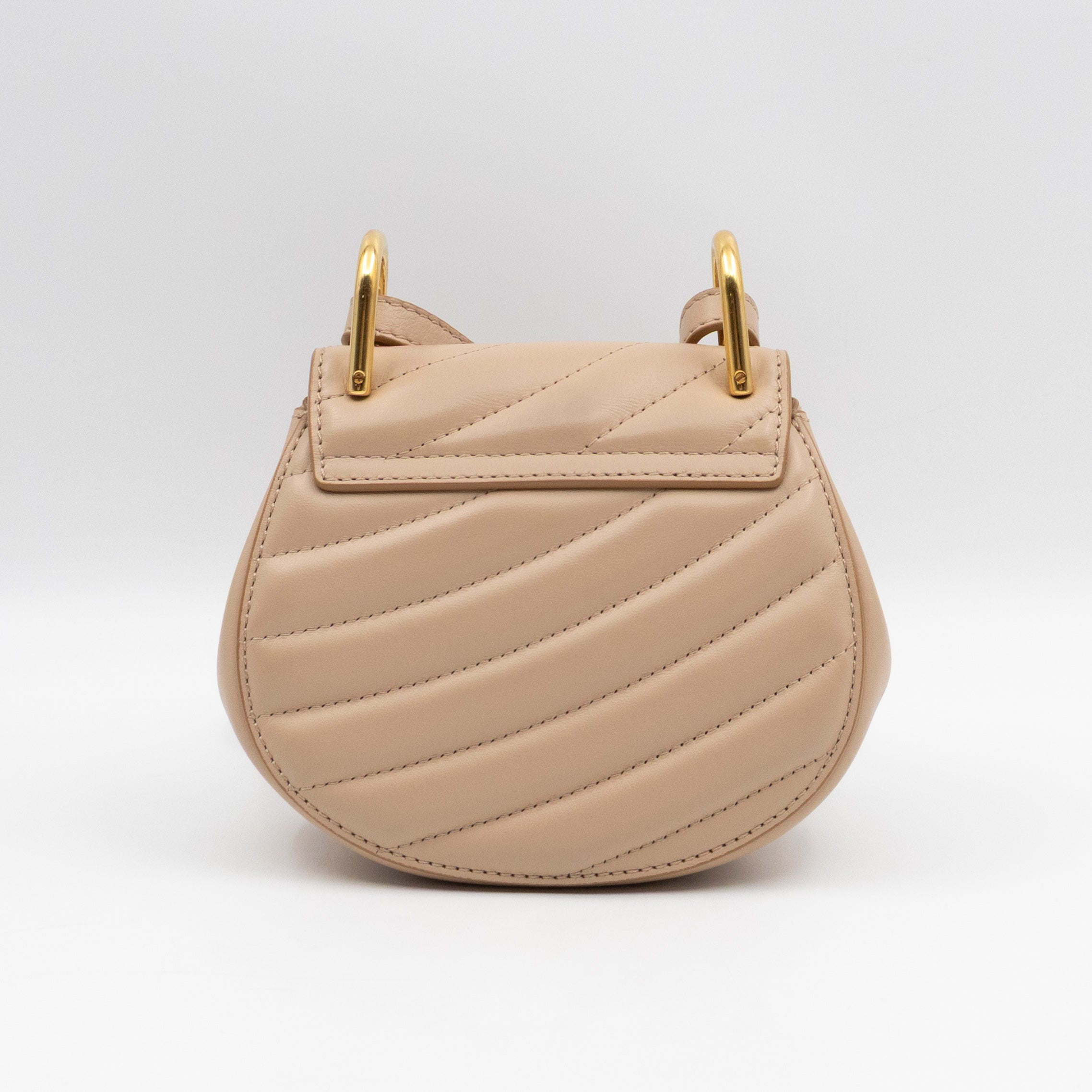 Nano Drew Rose Beige Leather