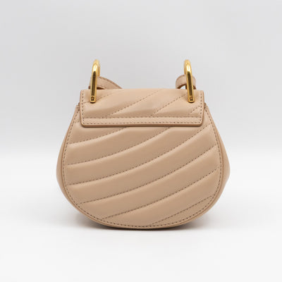 Nano Drew Rose Beige Leather