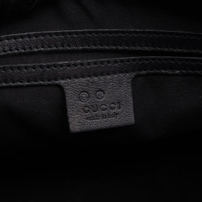 Medium Boston Bag Black Guccissima Leather
