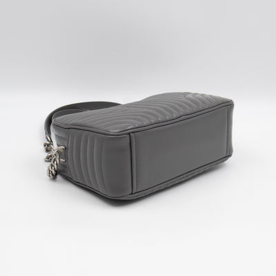 Diagramme Crossbody Bag Grey Leather