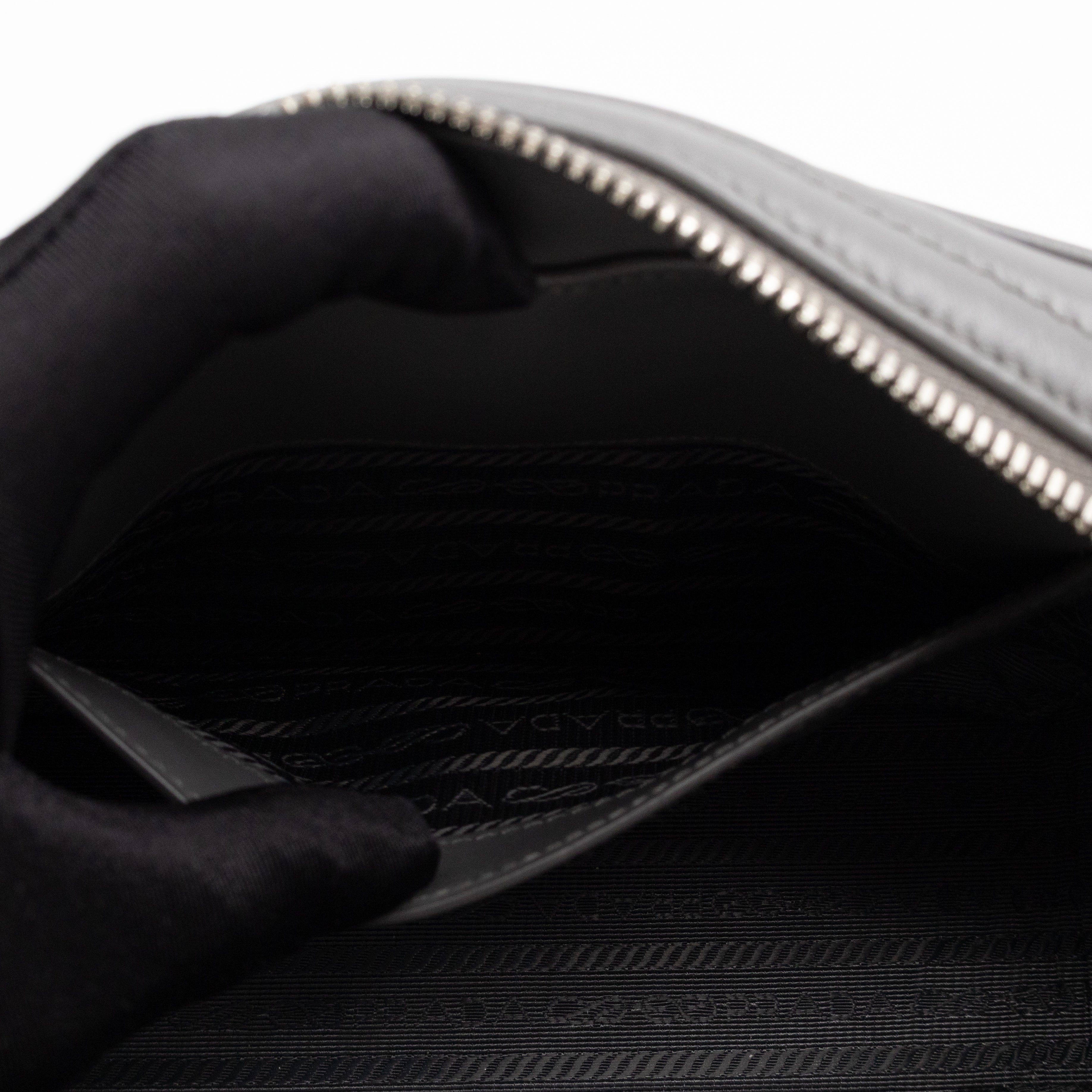 Diagramme Crossbody Bag Grey Leather