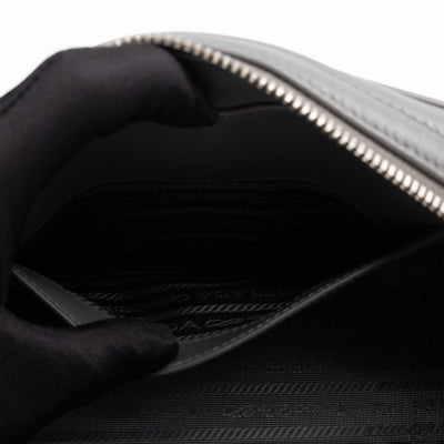 Diagramme Crossbody Bag Grey Leather