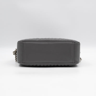 Diagramme Crossbody Bag Grey Leather