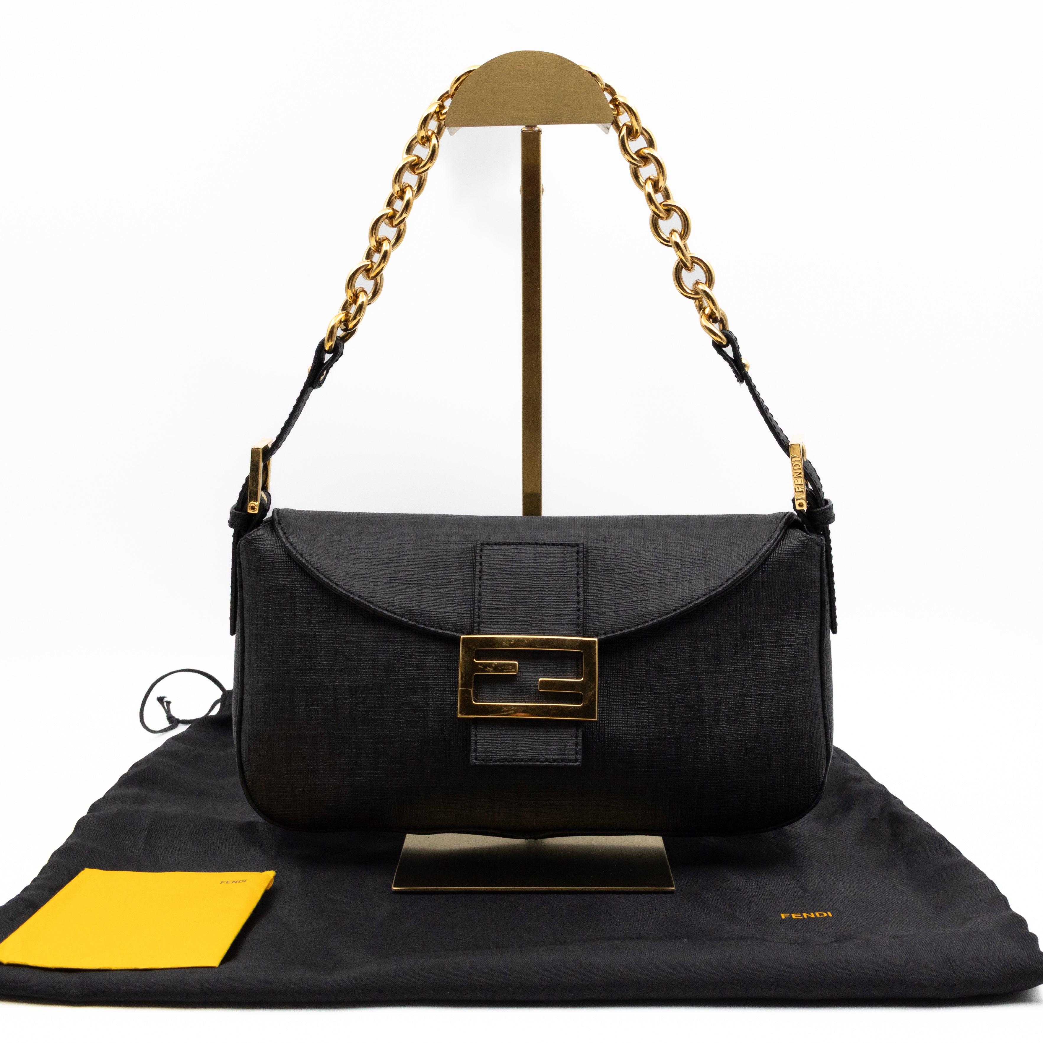 Baguette Forever Black Coated Canvas