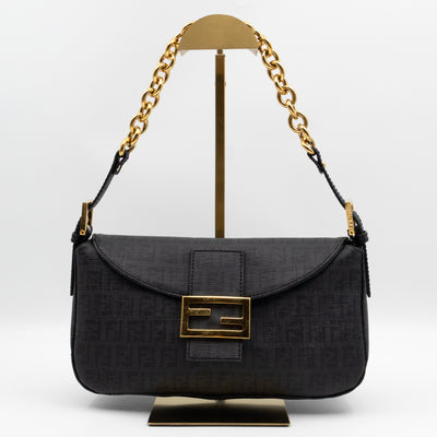 Baguette Forever Black Coated Canvas