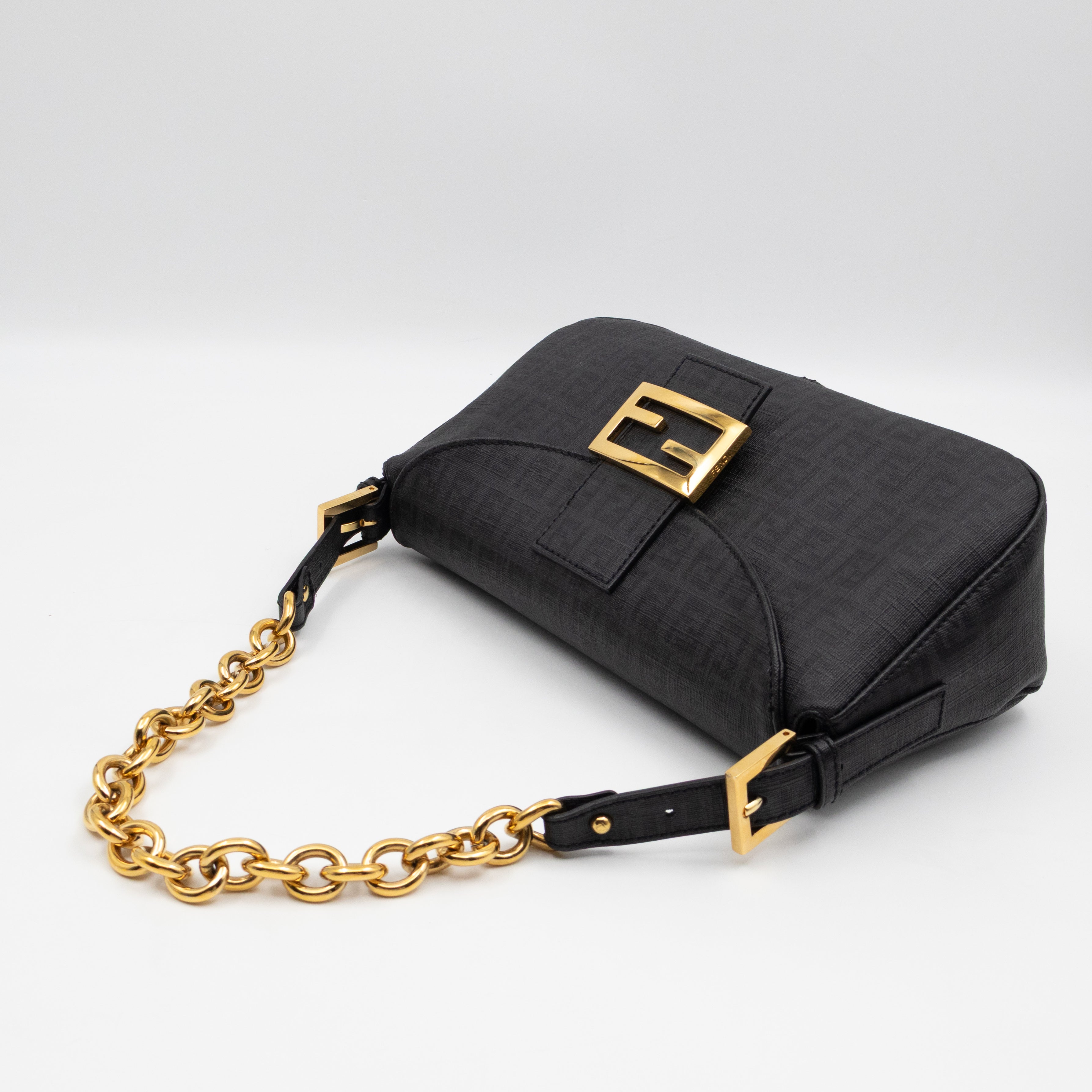 Baguette Forever Black Coated Canvas