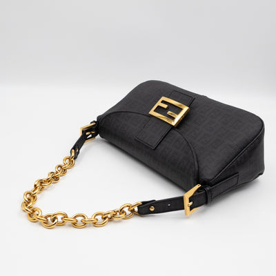 Baguette Forever Black Coated Canvas