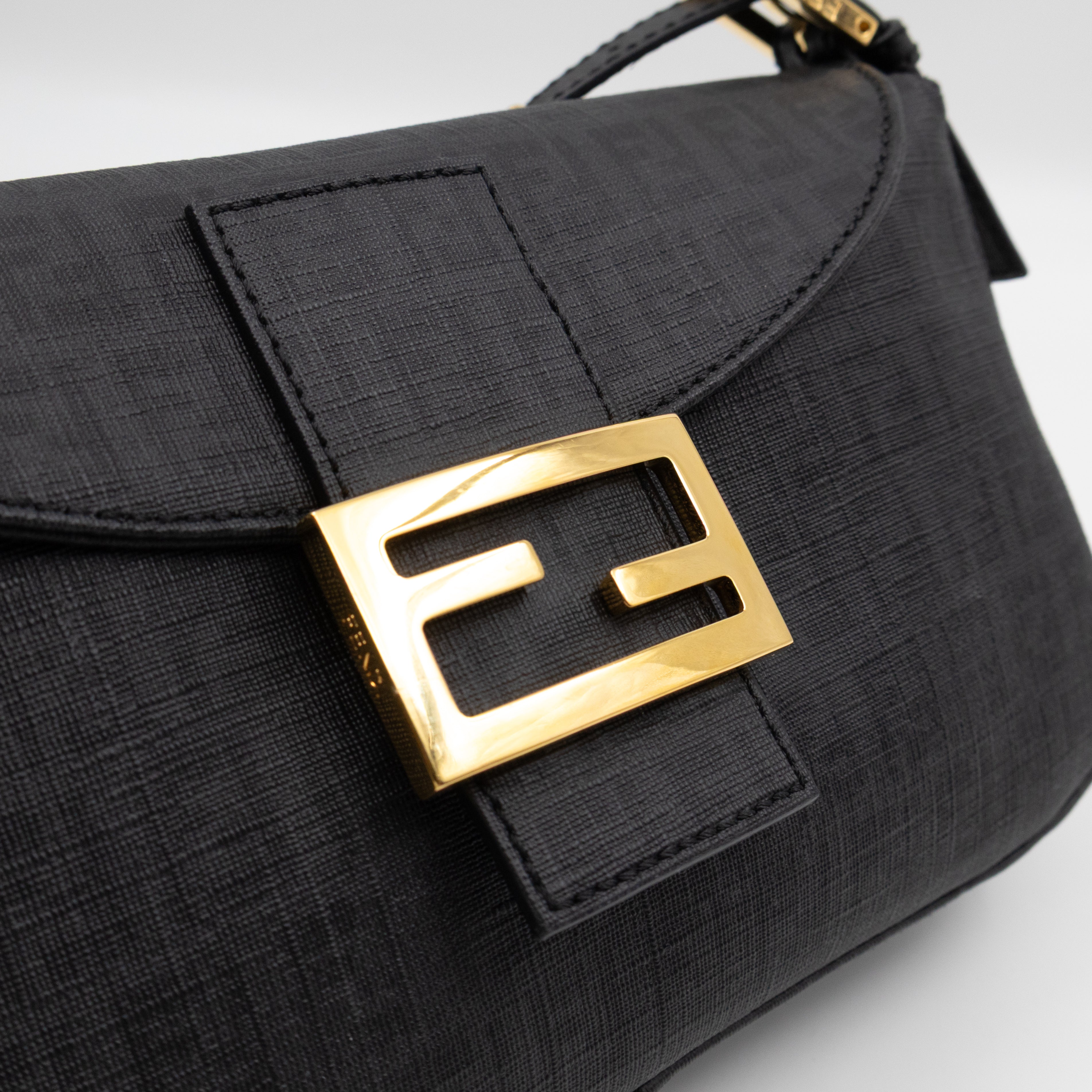 Baguette Forever Black Coated Canvas