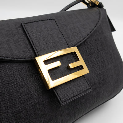 Baguette Forever Black Coated Canvas