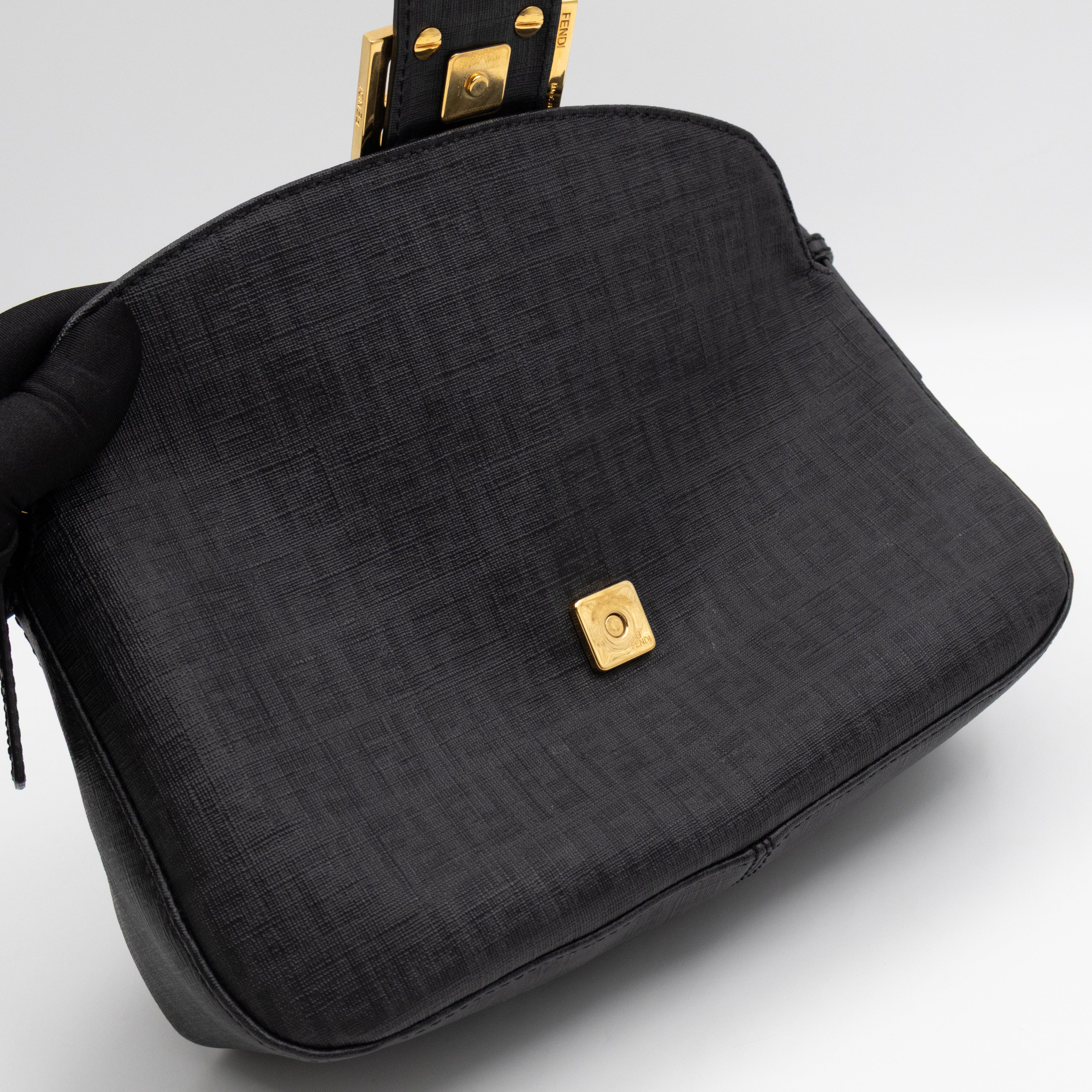 Baguette Forever Black Coated Canvas
