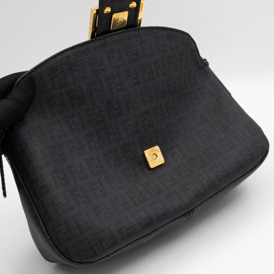 Baguette Forever Black Coated Canvas