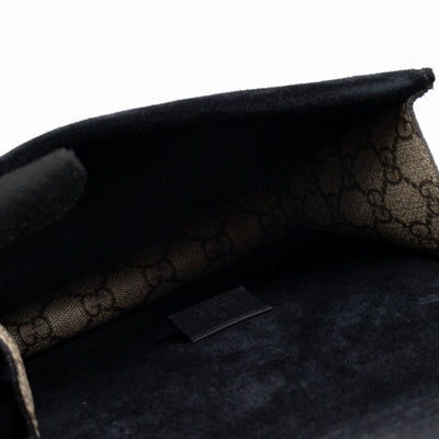 Dionysus Mini GG Supreme Black Suede