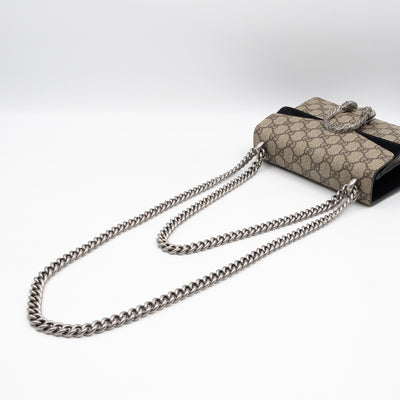 Dionysus Mini GG Supreme Black Suede