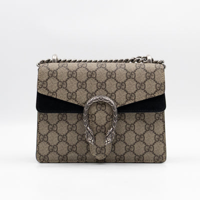 Dionysus Mini GG Supreme Black Suede