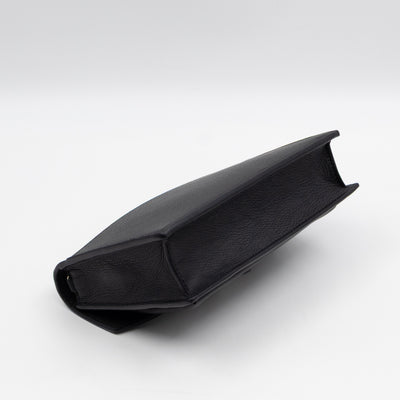 Mylockme Chain Pochette Black Leather