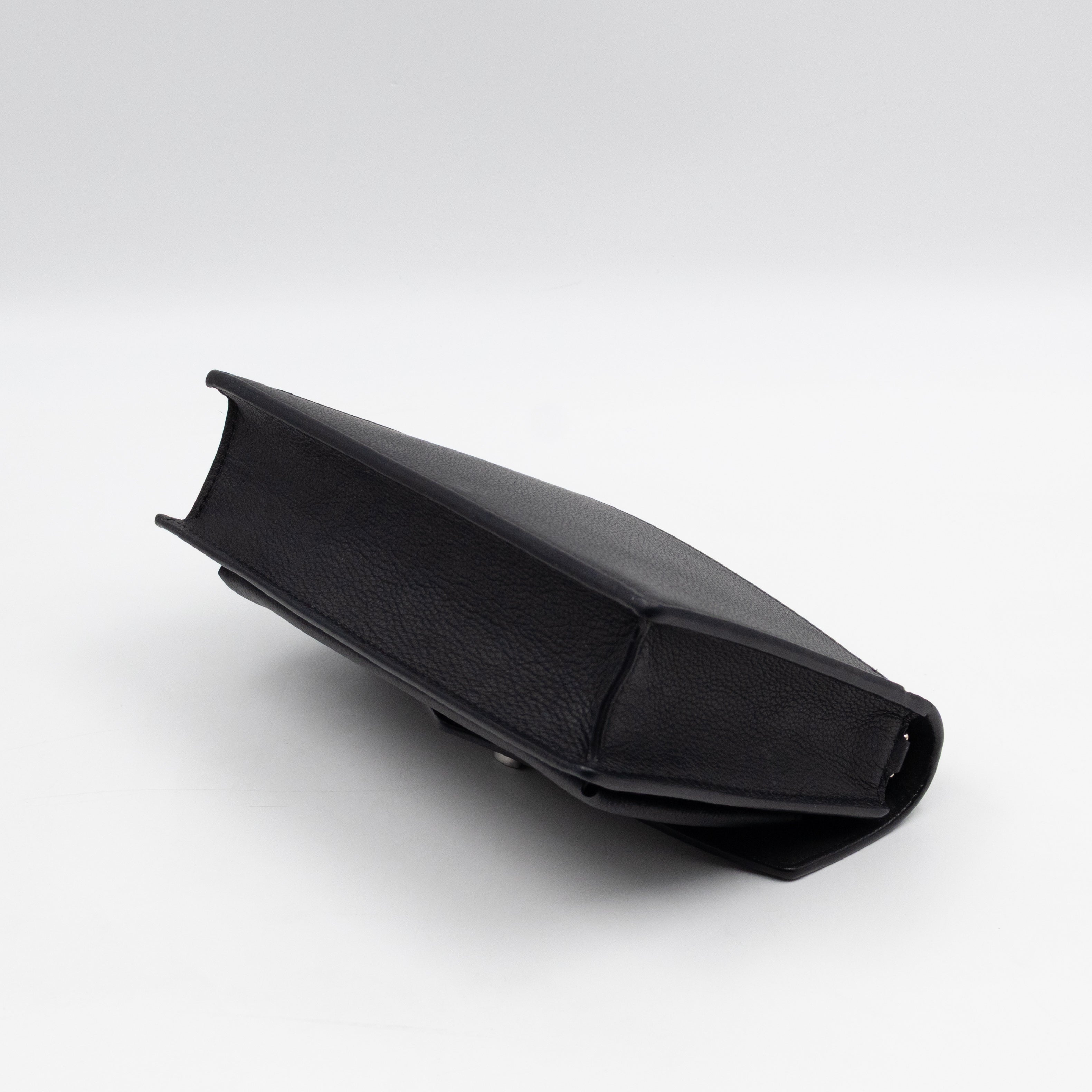 Mylockme Chain Pochette Black Leather