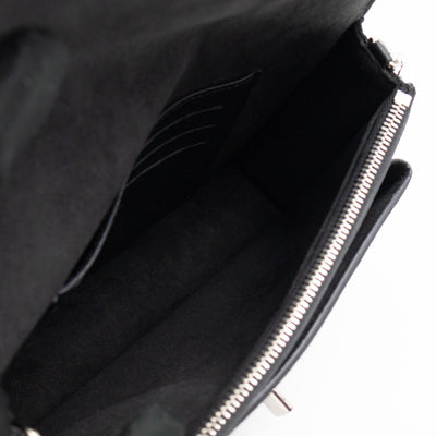 Mylockme Chain Pochette Black Leather