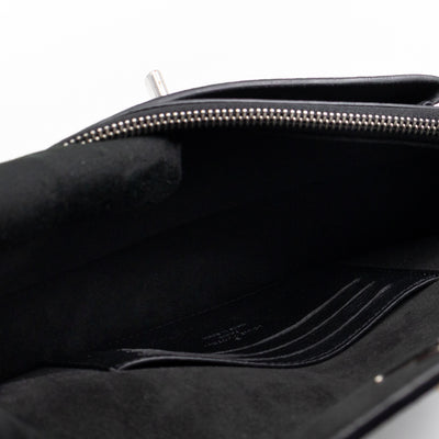 Mylockme Chain Pochette Black Leather