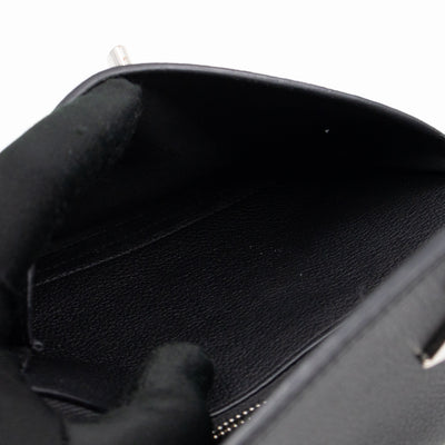 Mylockme Chain Pochette Black Leather