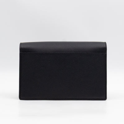 Mylockme Chain Pochette Black Leather