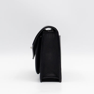 Mylockme Chain Pochette Black Leather