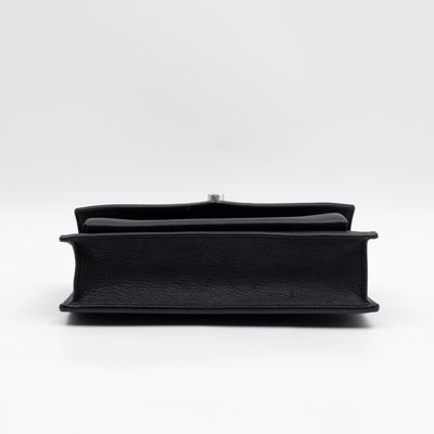Mylockme Chain Pochette Black Leather