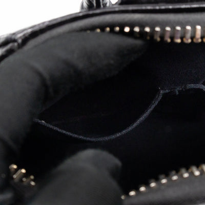 Antigona Mini Black Croc Embossed Leather