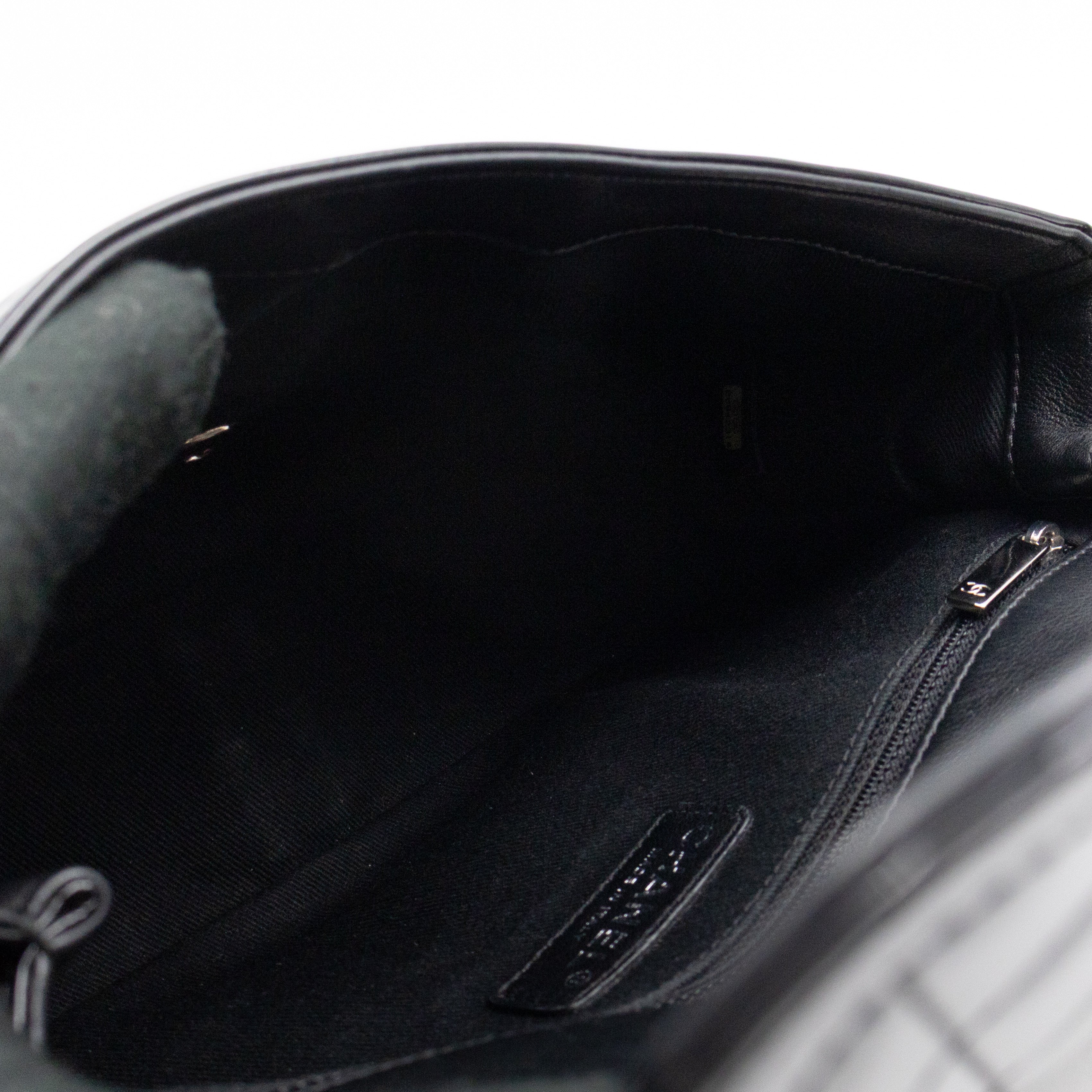 Coco Shine Single Flap Bag Black Patent Leather