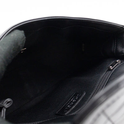 Coco Shine Single Flap Bag Black Patent Leather