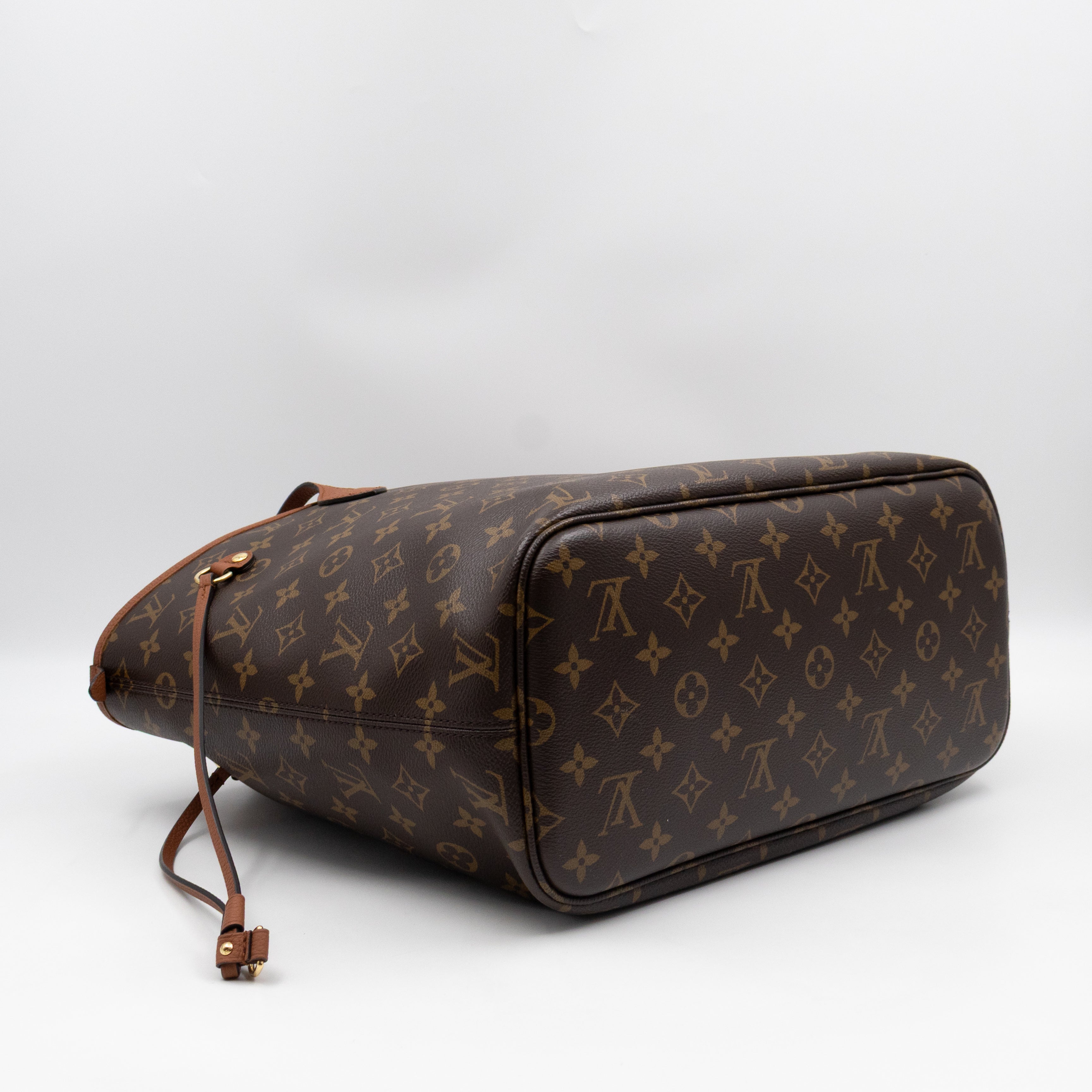Neverfull MM Inside Out Monogram Canvas Tan Leather