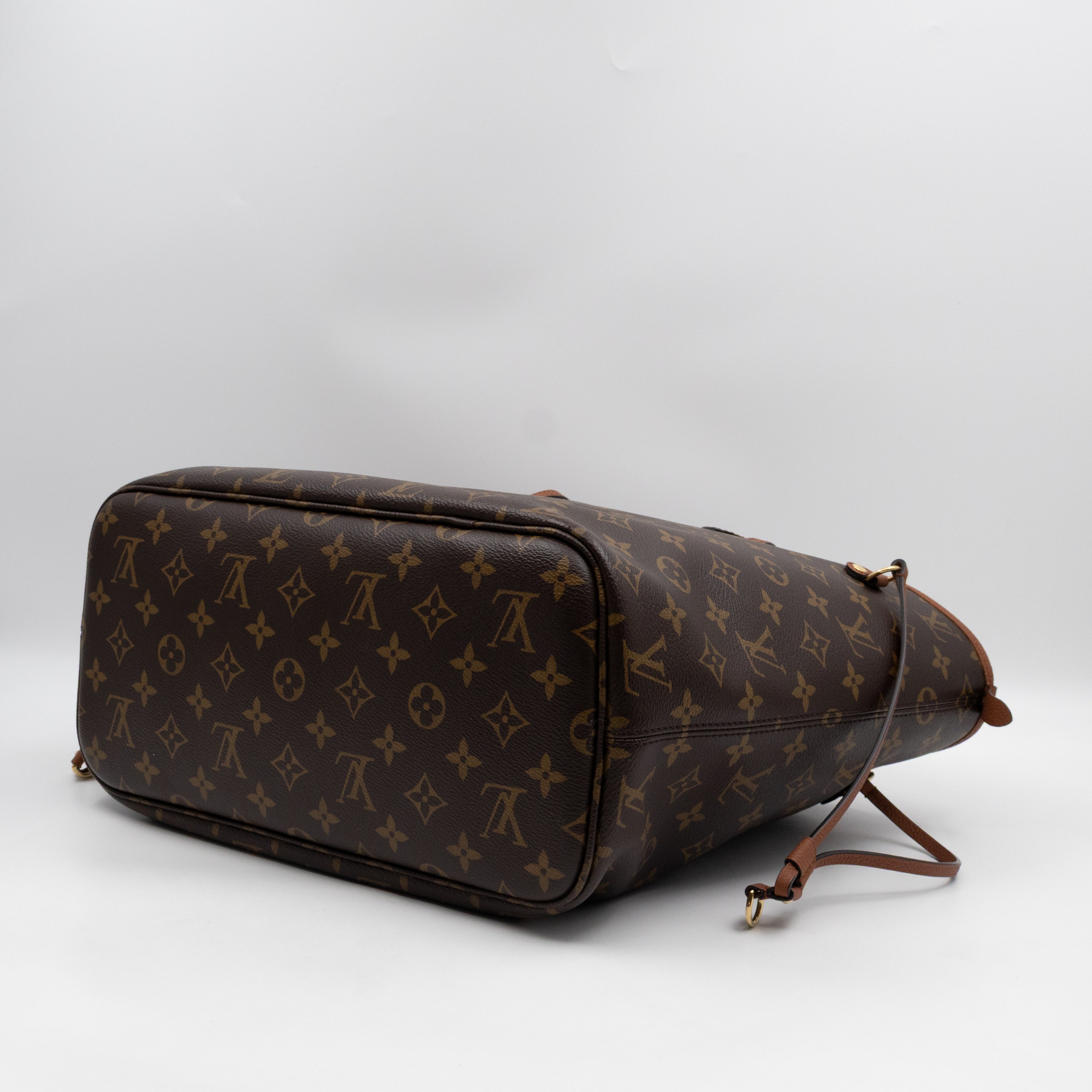 Neverfull MM Inside Out Monogram Canvas Tan Leather