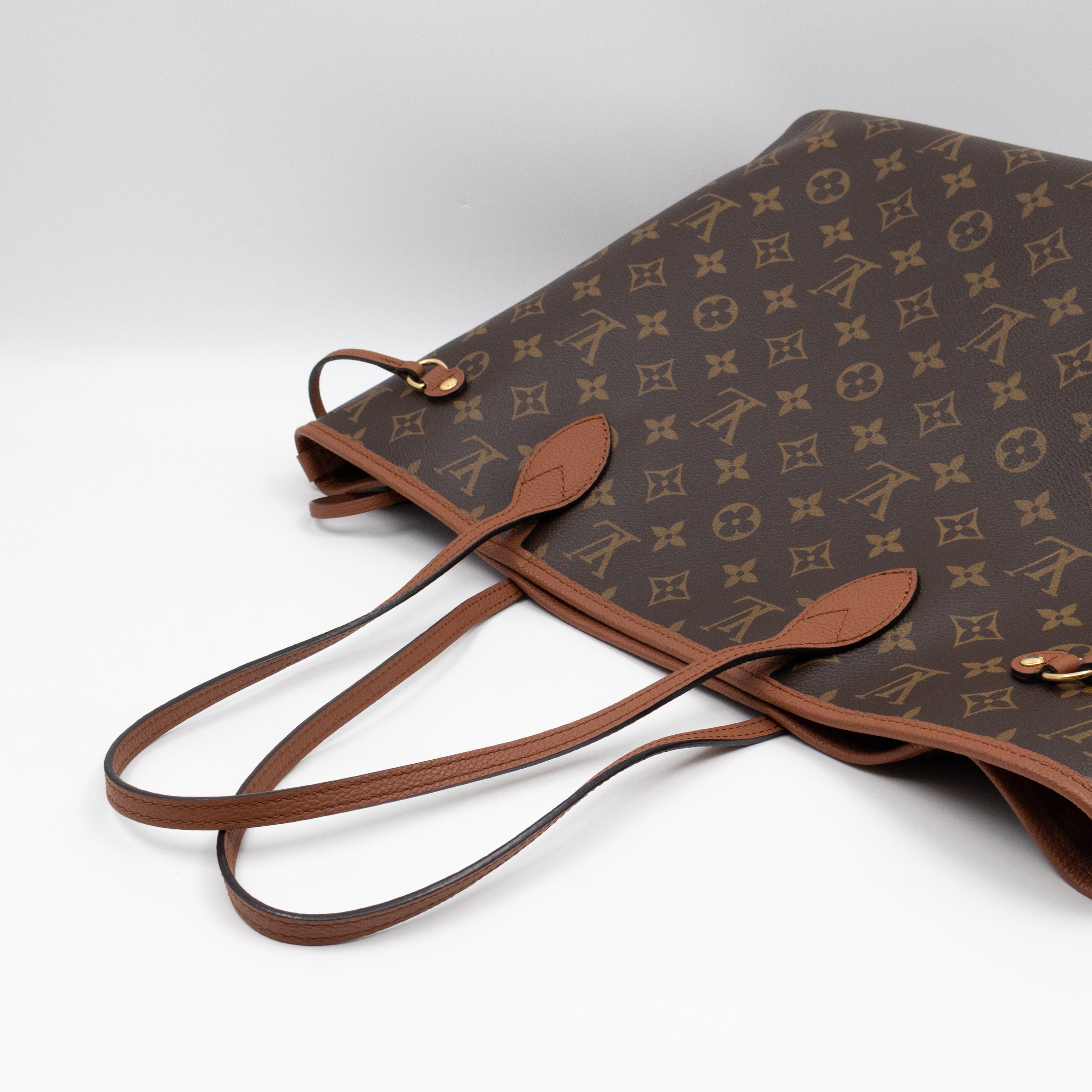 Neverfull MM Inside Out Monogram Canvas Tan Leather