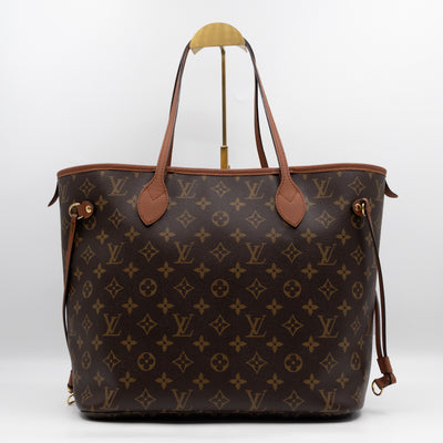 Neverfull MM Inside Out Monogram Canvas Tan Leather