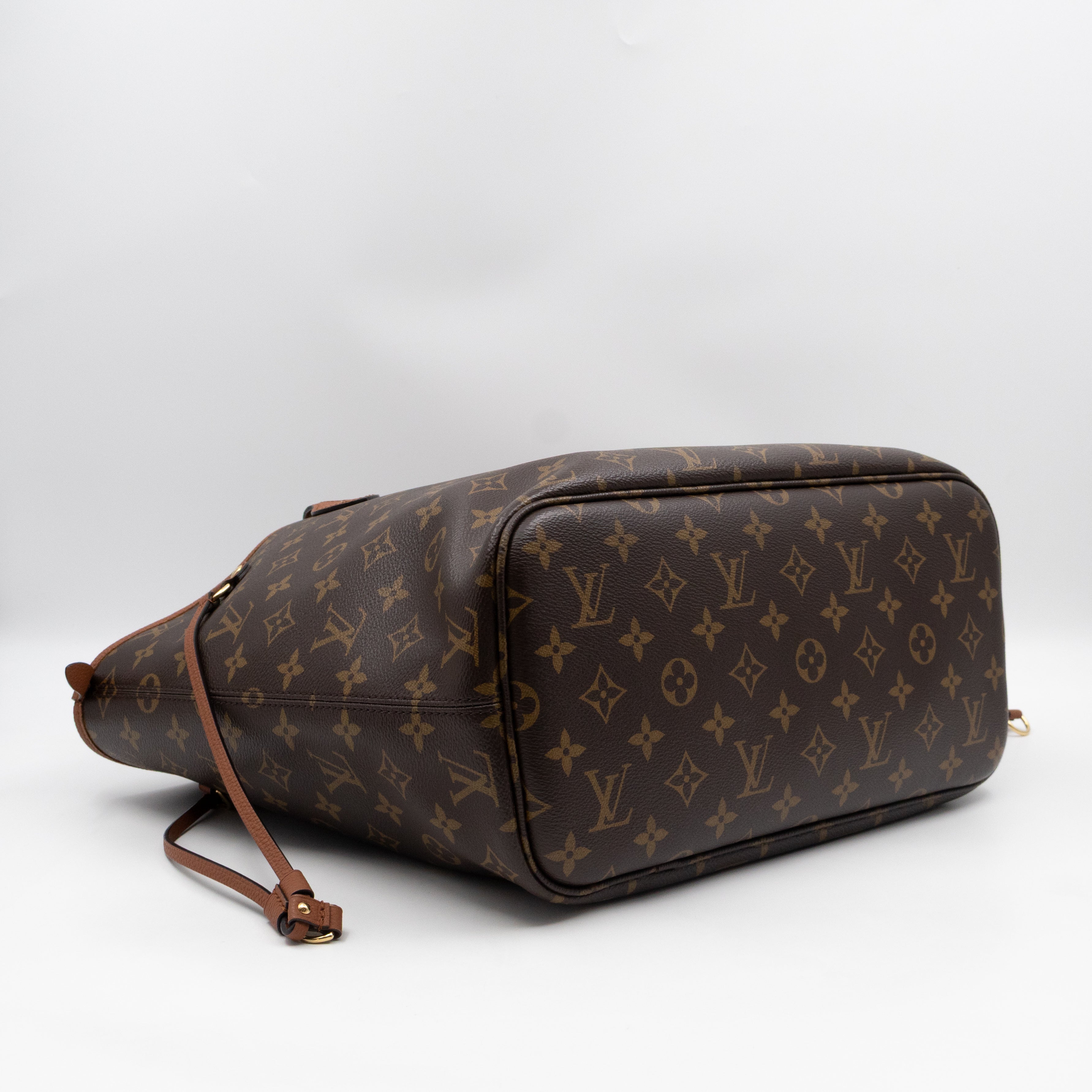 Neverfull MM Inside Out Monogram Canvas Tan Leather