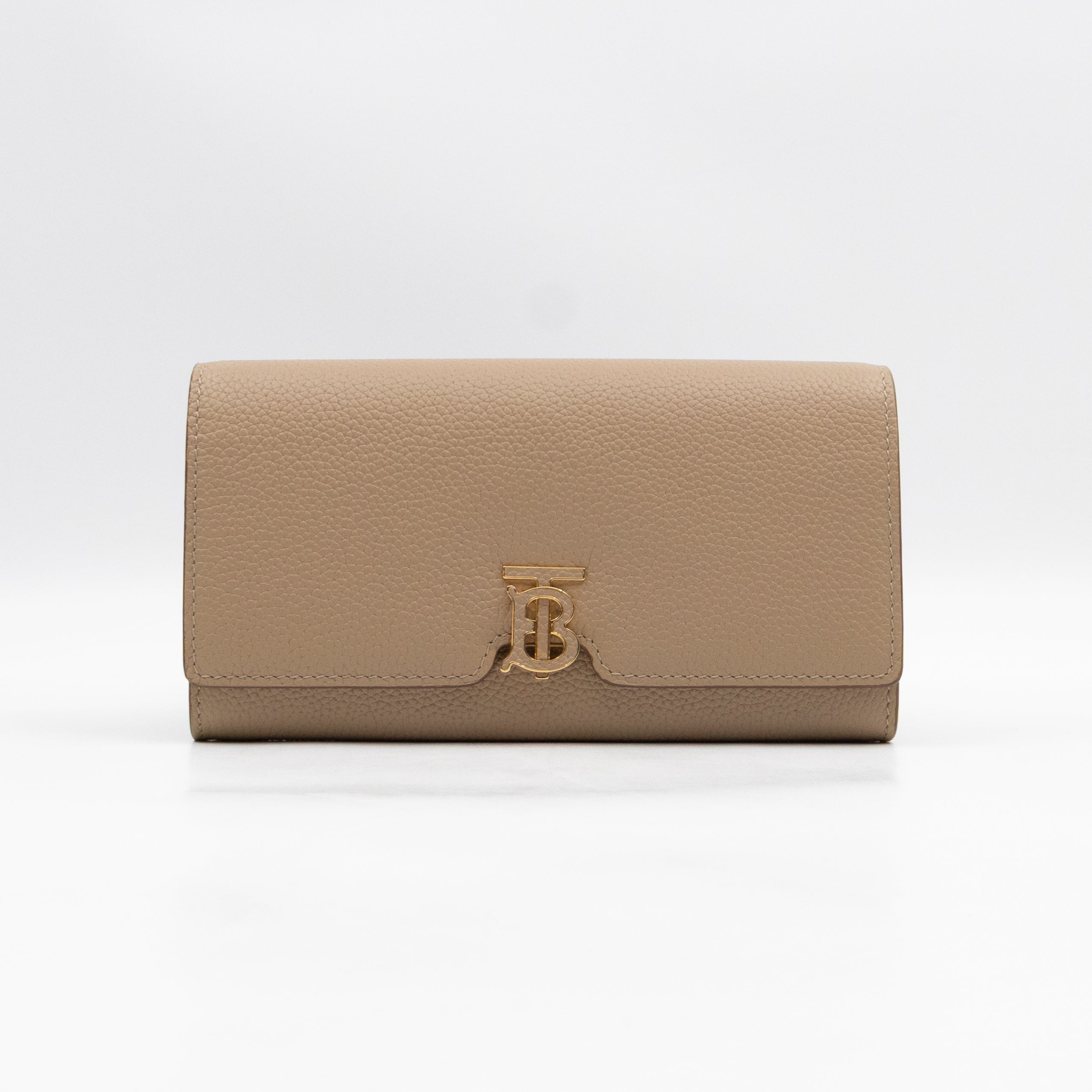 Continental Wallet Beige Leather