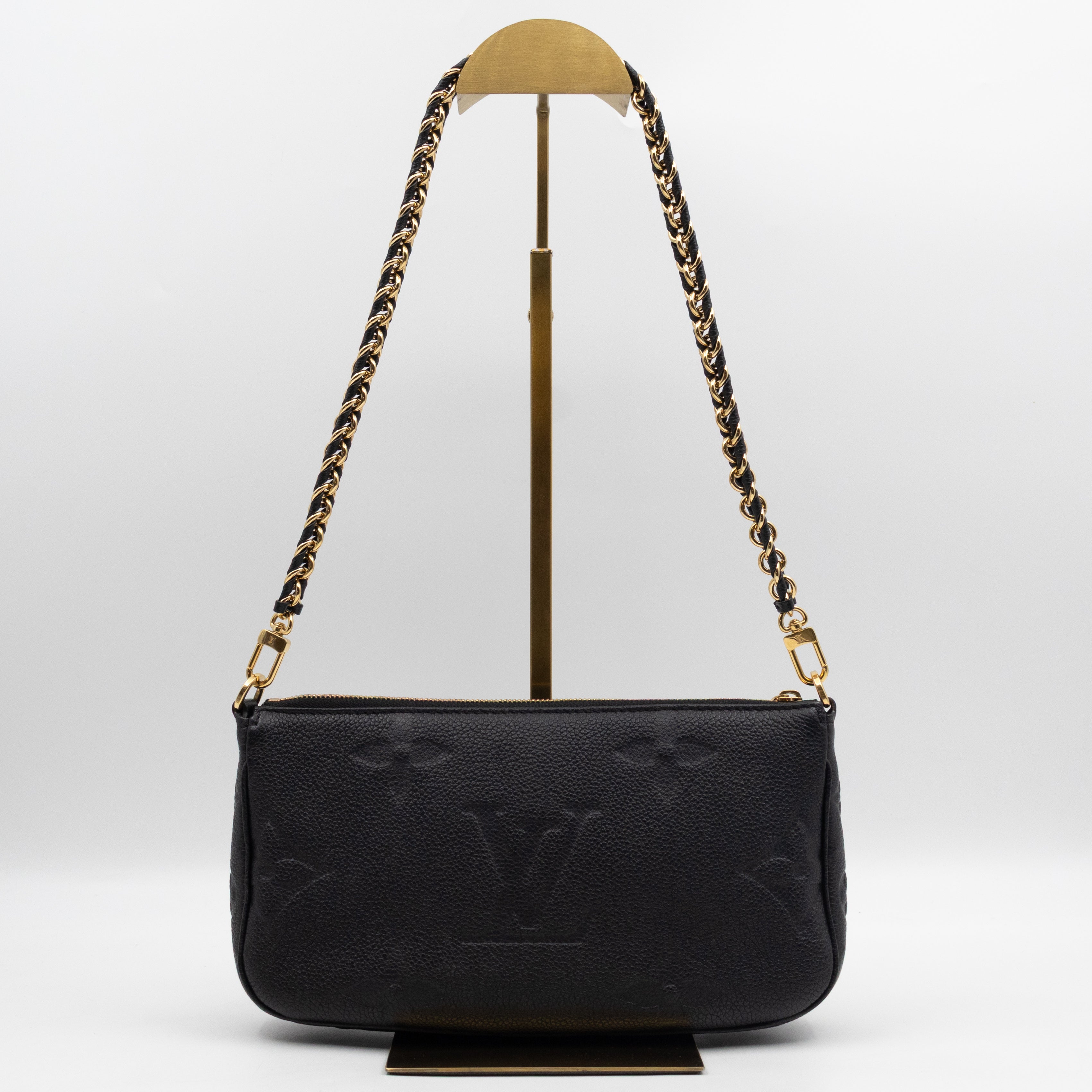 Louis Vuitton Multi Pochette Accessoires Black Monogram Empreinte