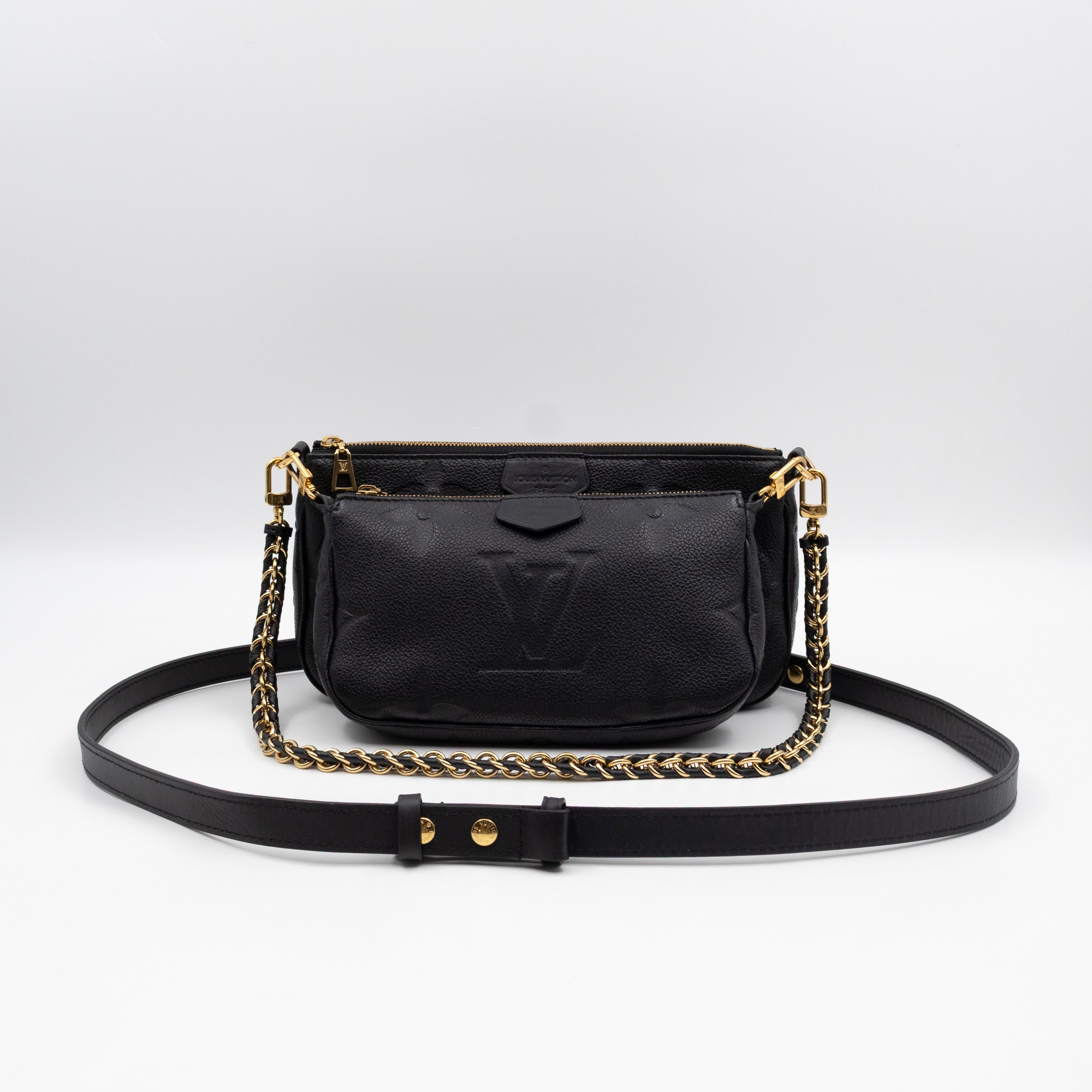 Multi Pochette Accessoires Black Monogram Empreinte