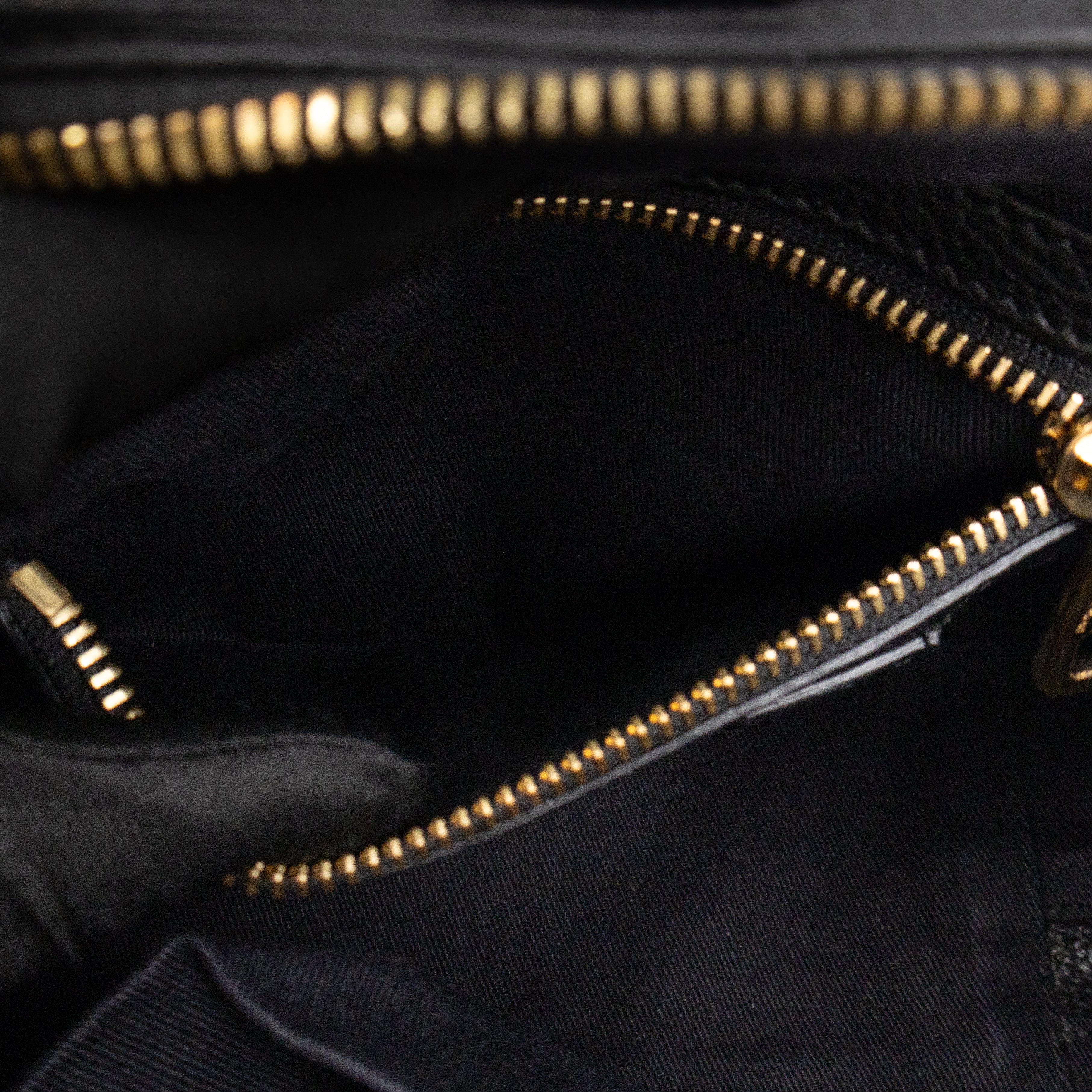Rosaria Shoulder Bag Black Drummed Calfskin Leather