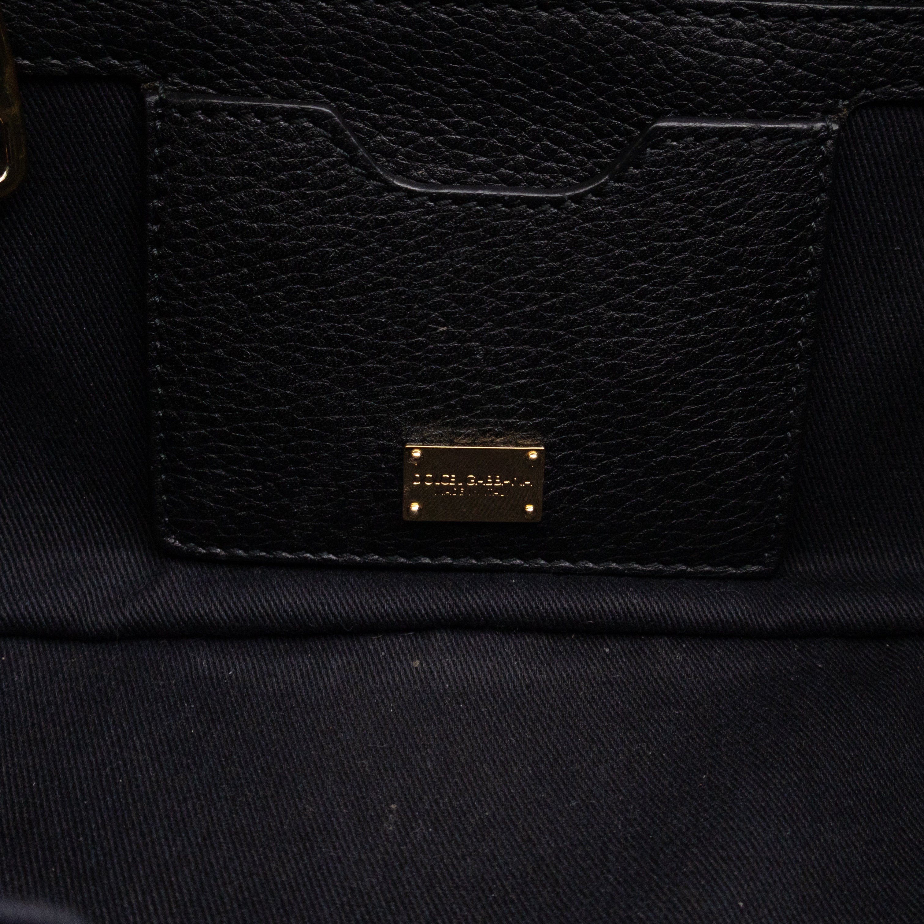 Rosaria Shoulder Bag Black Drummed Calfskin Leather