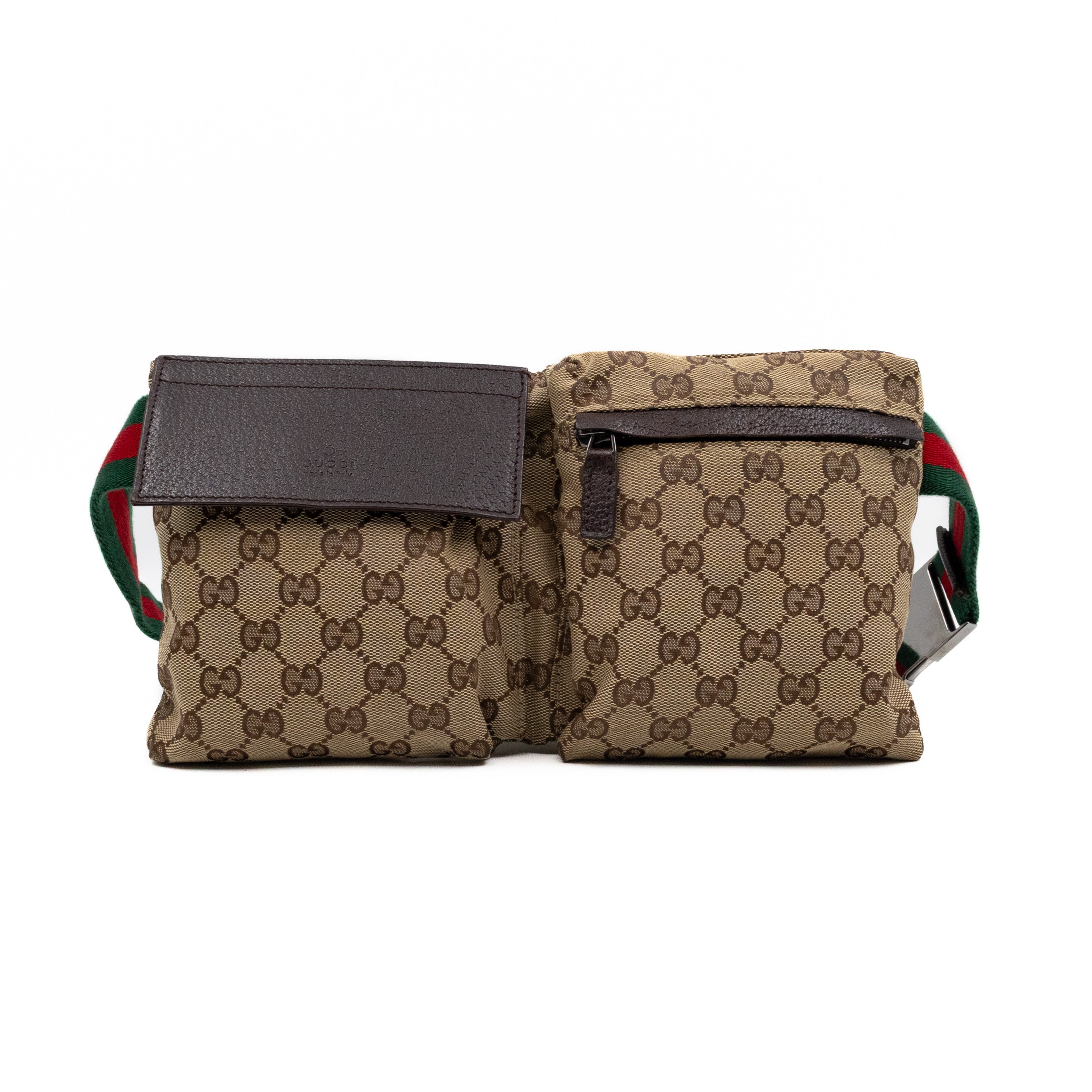 Belt Bag GG Canvas Brown Leather