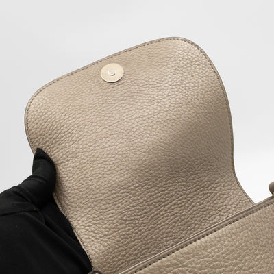 Mini Soho Flap Bag Champagne Leather