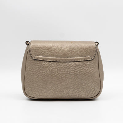 Mini Soho Flap Bag Champagne Leather