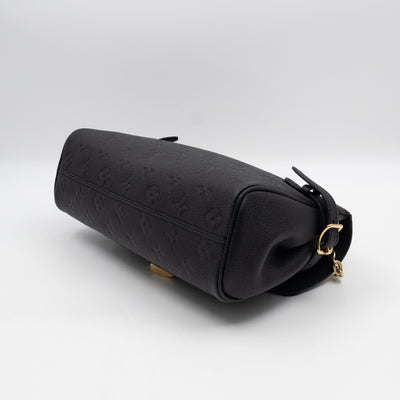 Anytime Flap Bag Black Monogram Empreinte Leather