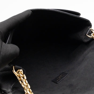 Anytime Flap Bag Black Monogram Empreinte Leather