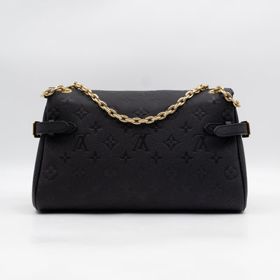 Anytime Flap Bag Black Monogram Empreinte Leather
