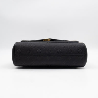 Anytime Flap Bag Black Monogram Empreinte Leather