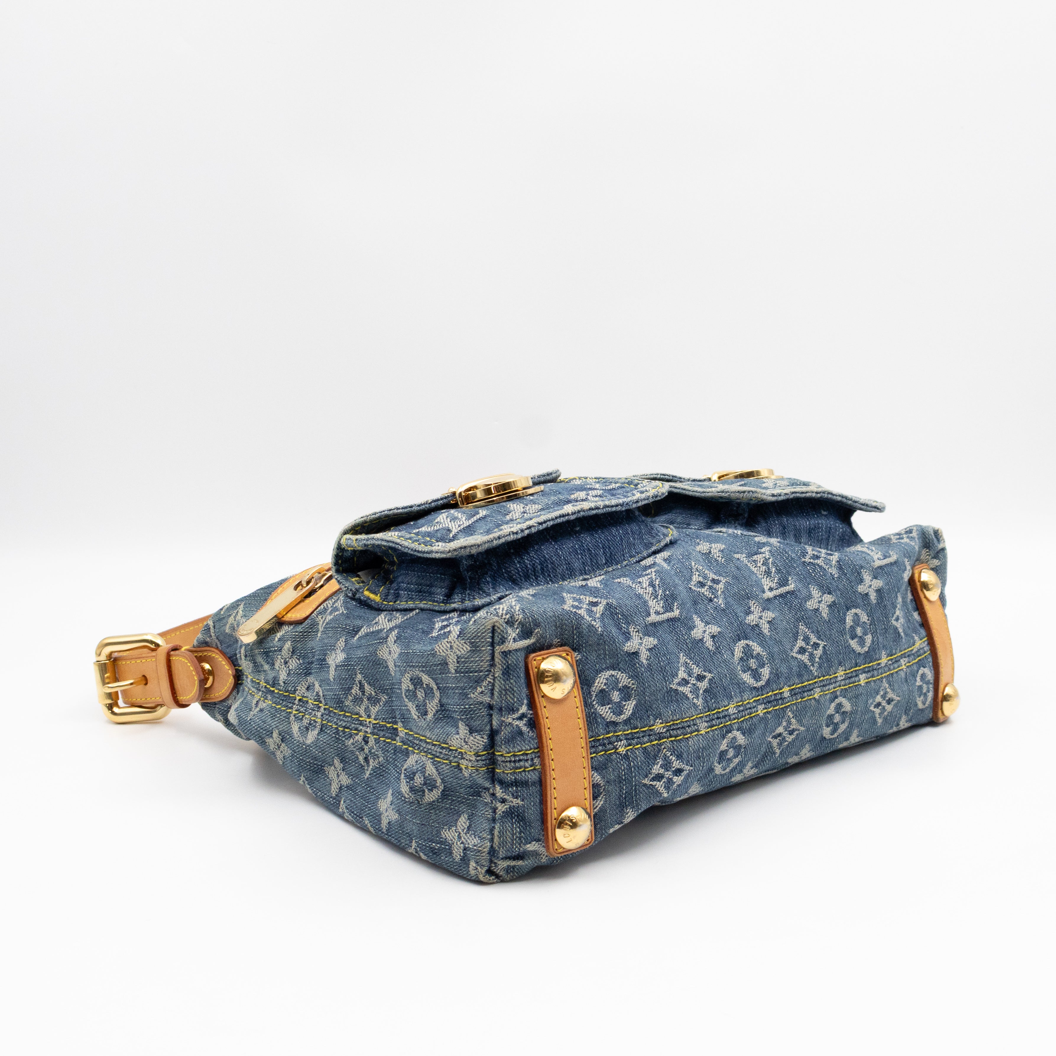 Baggy PM Blue Denim Monogram